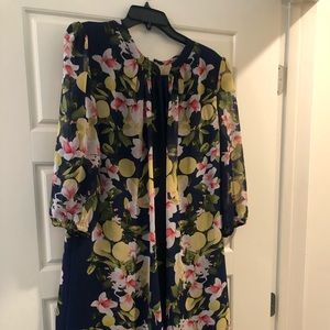 Floral loose fitting dress
